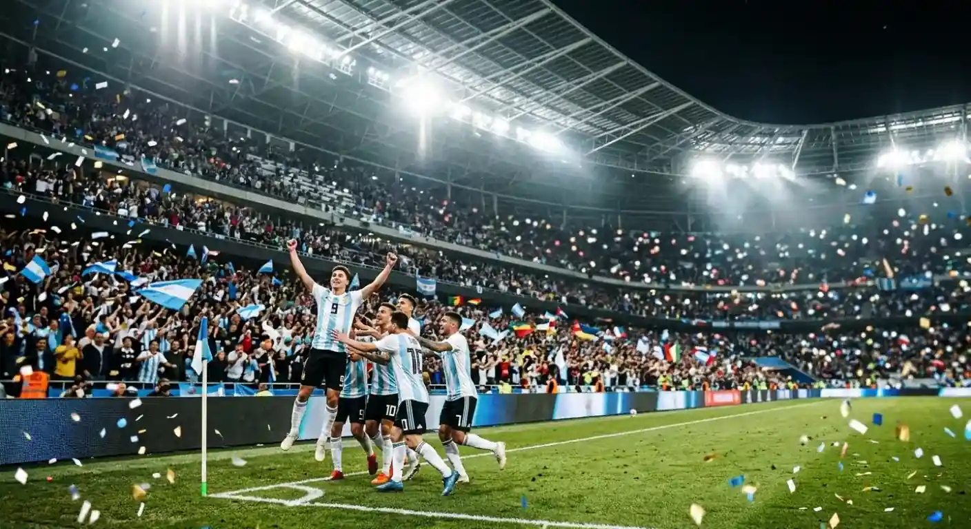 Argentína oslavuje postup do finále MS 2026 po výhre 2:1 nad Anglickom v Atlante